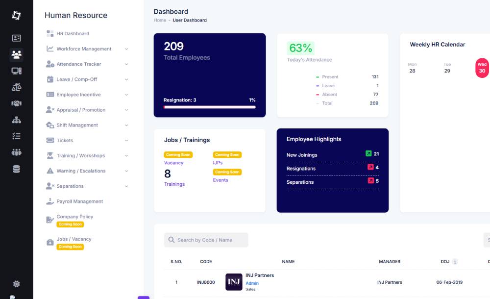 INJIN HR Management System