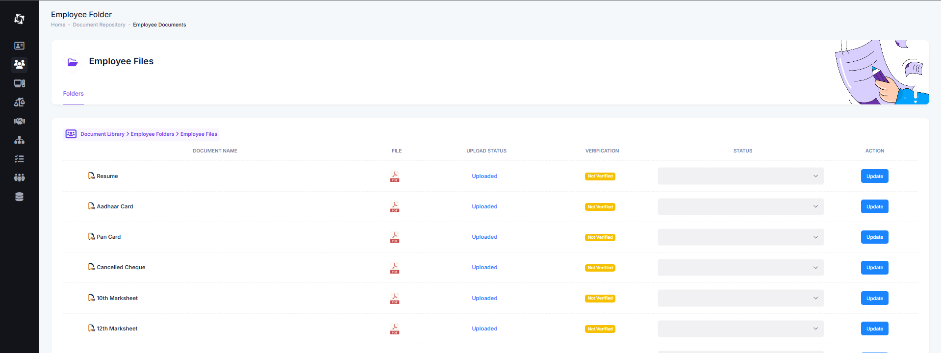 Application Dashboard